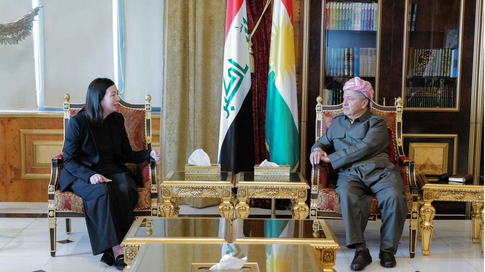 KDP President Masoud Barzani senior US official discuss bilateral ties