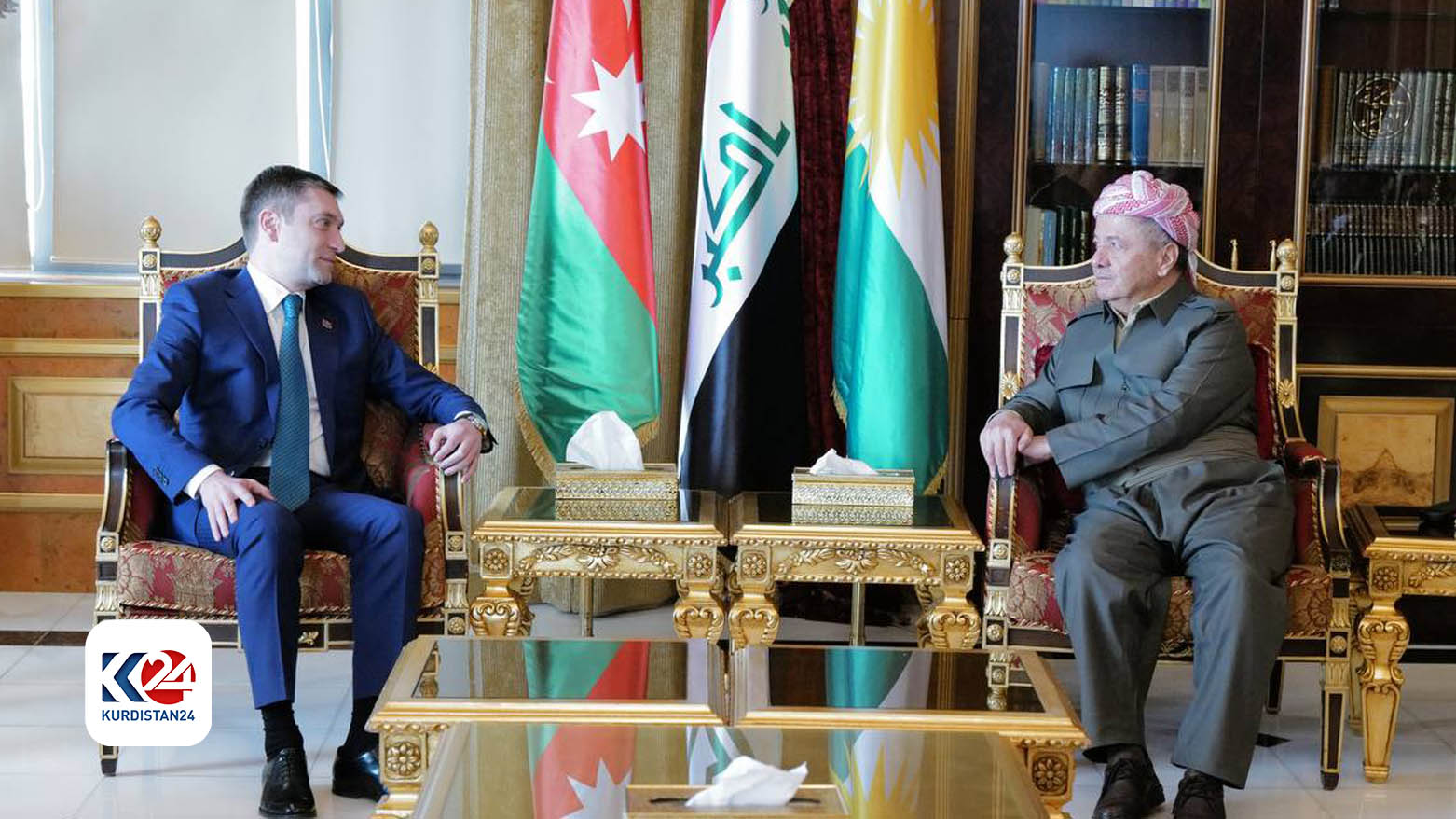 Başkan Barzani, Azerbaycan'ın Irak Büyükelçisini kabul etti (Foto: Barzani'nin Ofisi)