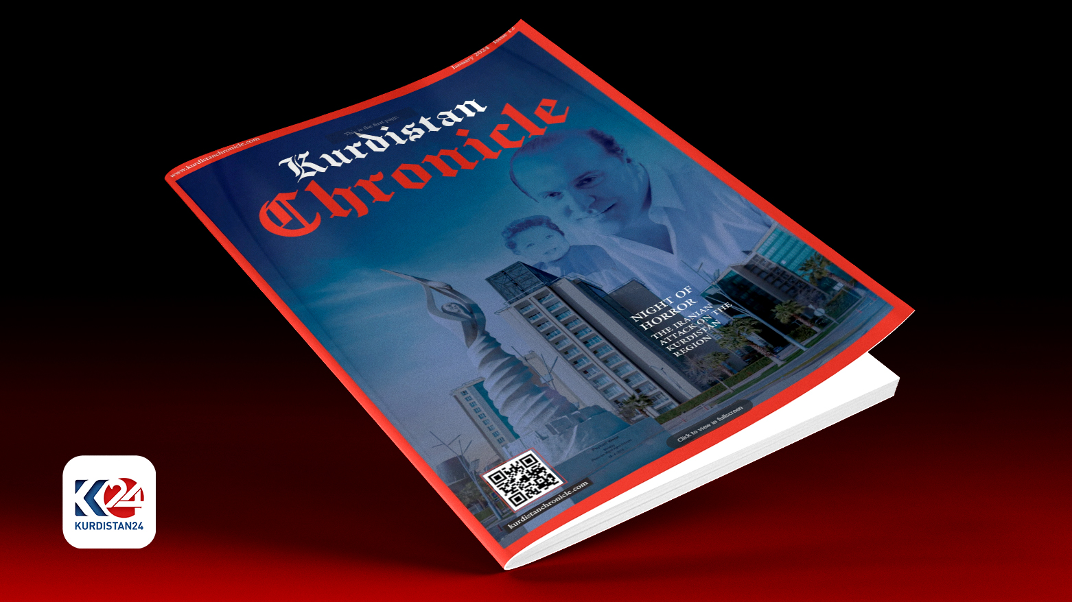 The latest issue of Kurdistan Chronicle magazine cover. (Photo: Kurdistan Chronicle)