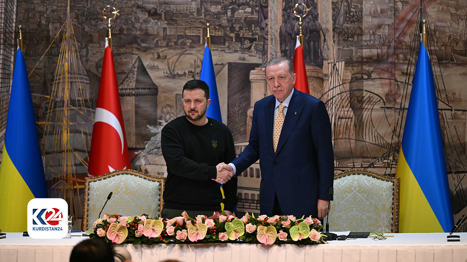الرئيسان التركي أردوغان والأوكراني زيلينسكي