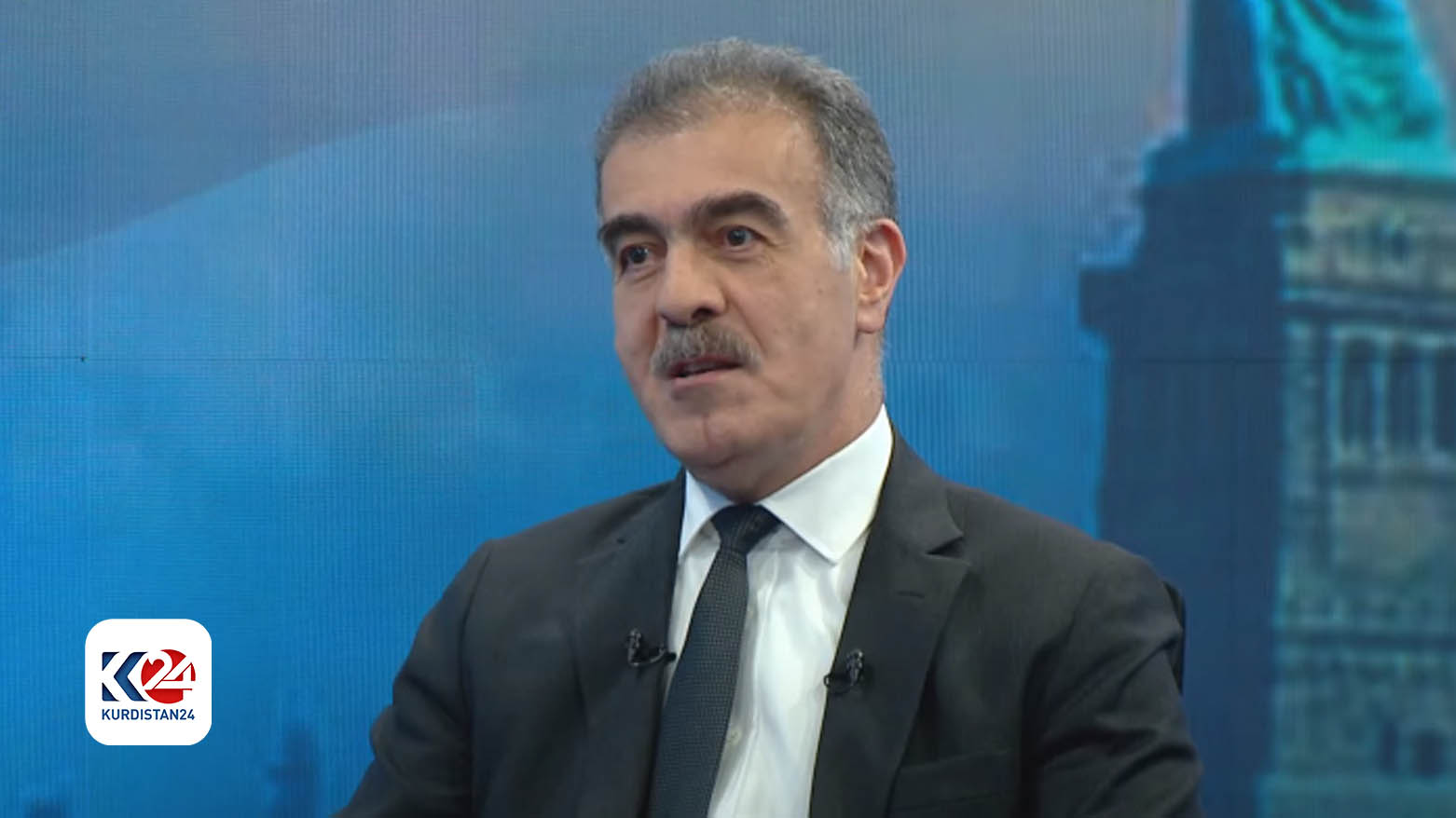 Safeen Dizayee, the head of the Kurdistan Regional Government's Foreign Relations Department spoke in "For Everyone" program. (Photo: Kurdistan 24)