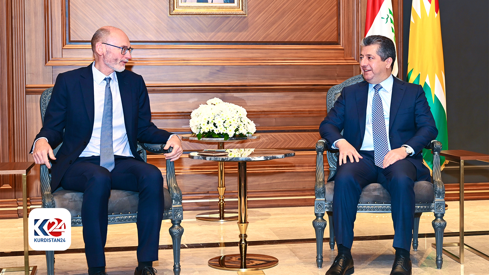 مسرور بارزانی، نخست وزیر اقلیم کوردستان و سفیر انگلیس در عراق