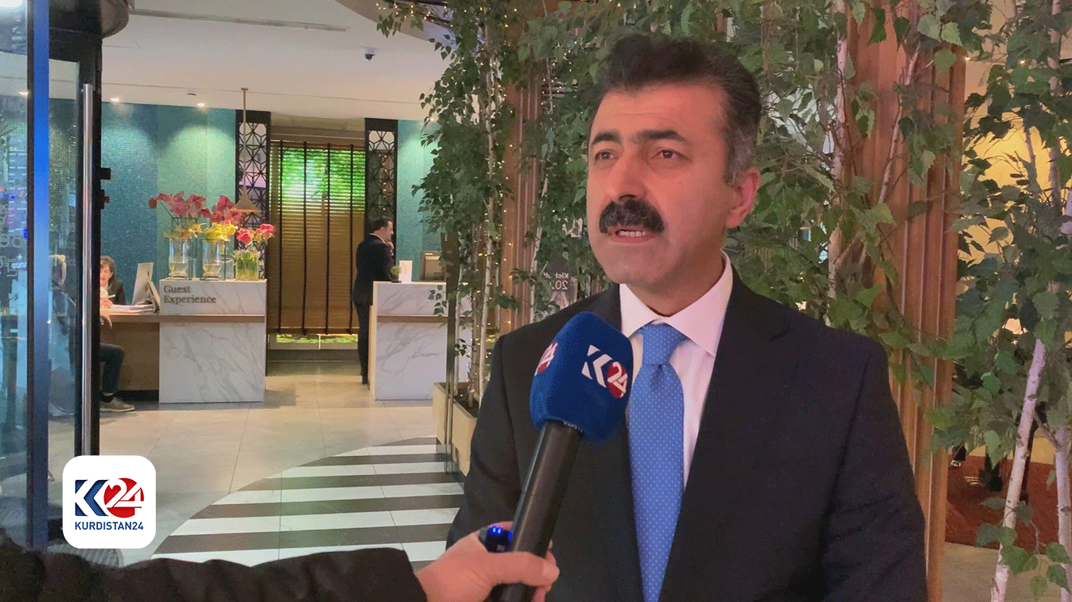Dana Abdulkareem Hamasalih, KRG’s Minister of Construction and Housing speaking with Kurdistan24. (Photo: Kurdistan 24)
