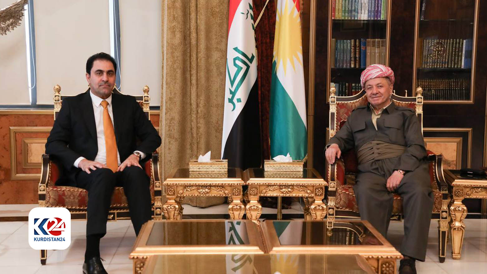 پرزیدنت مسعود بارزانی و سرپرست مجلس نمایندگان عراق