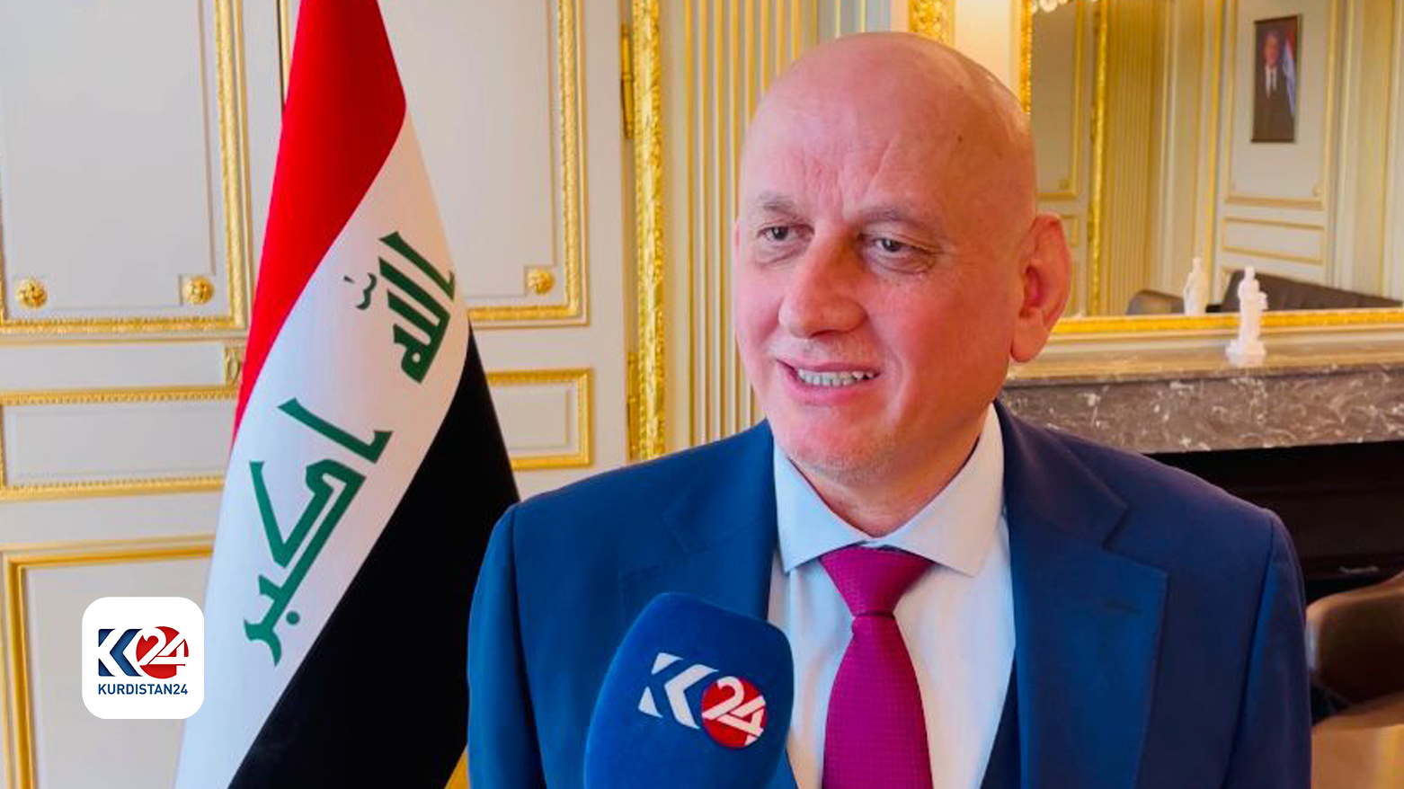 Iraqi Ambassador to France, Wadih Betty. (Photo: Kurdistan 24)