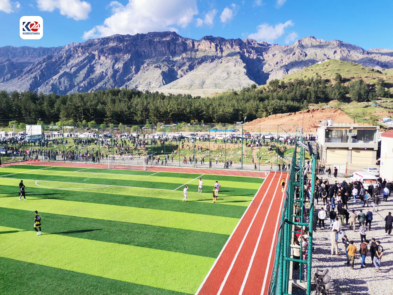 یاریگەی شیلادزێ لە یارییەكەی ئەمڕۆیان بەرامبەر بەردەڕەش 28 ئاداری 2024 ـ فۆتۆ: ڤەهێل كەلەش