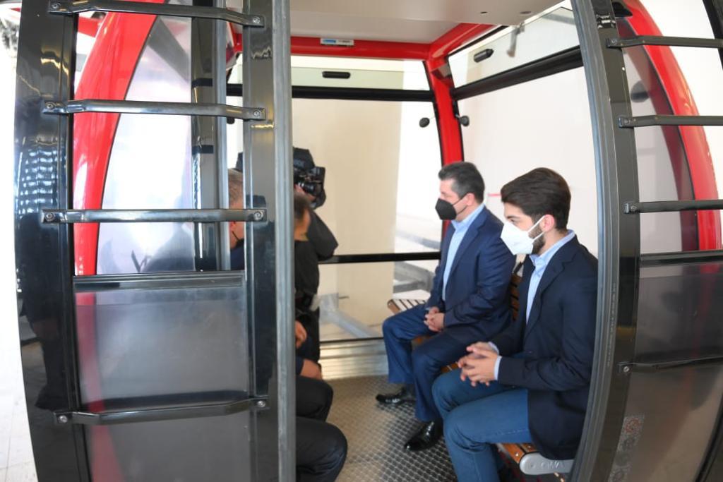 Telefric Project PHOTO: Kurdistan PM inaugurates Mount Zawa Teleferic project in Duhok