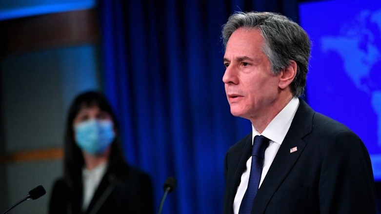 US Secretary of State Antony Blinken speaks to reporters in Washington. (Photo: AFP/Mandel Mgan)