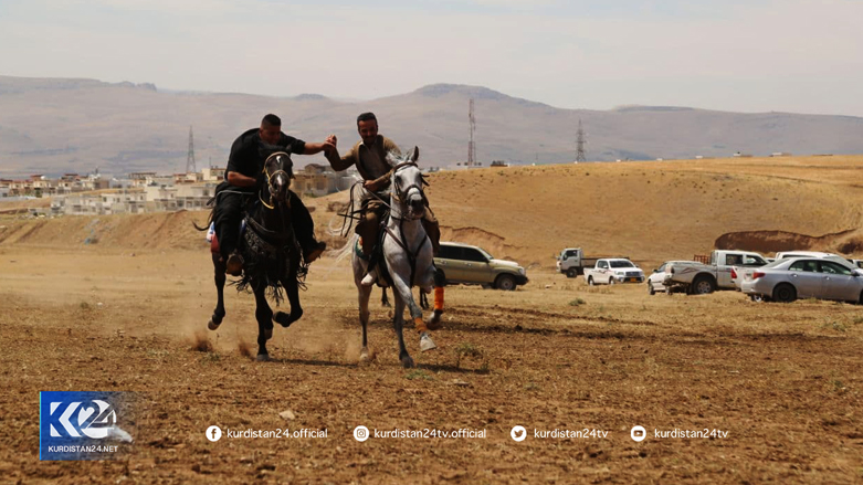 Part of the horse parade. (Photo: Kurdistan 24)