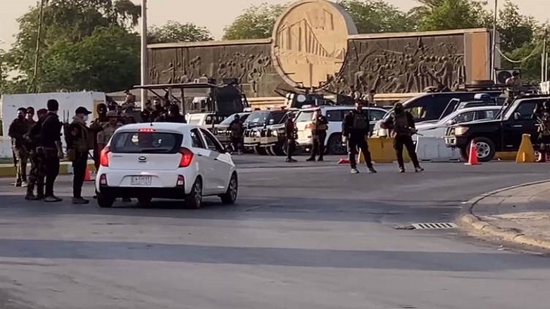 PMF forces setting up checkpoints around Baghdad’s Green Zone, May 26, 2021. (Photo: Social Media)