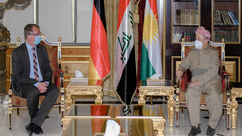 پرزیدنت مسعود بارزانی و اوله دیل، سفیر آلمان در عراق