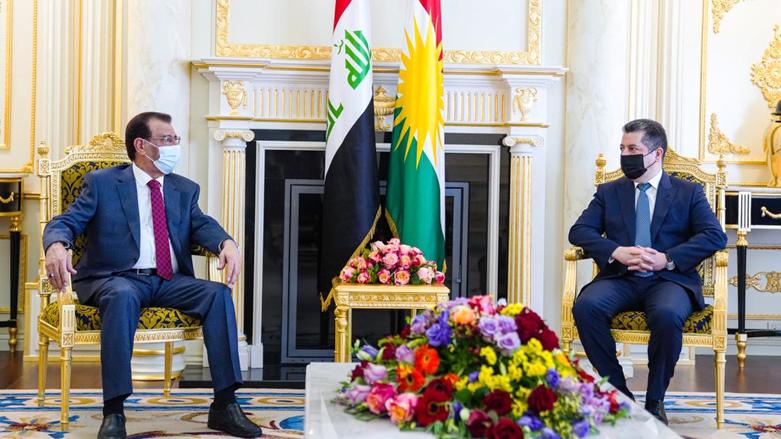 مسرور بارزانی، نخست وزیر اقلیم کوردستان و محمد کریم خفاجی، وزیر کشاورزی دولت فدرال عراق