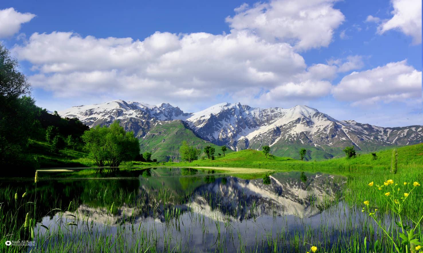 گۆمی فێڵاو  لە قەزای چۆمان و چیای سەکران، فۆتۆ: ناسیح عەلی خەیات