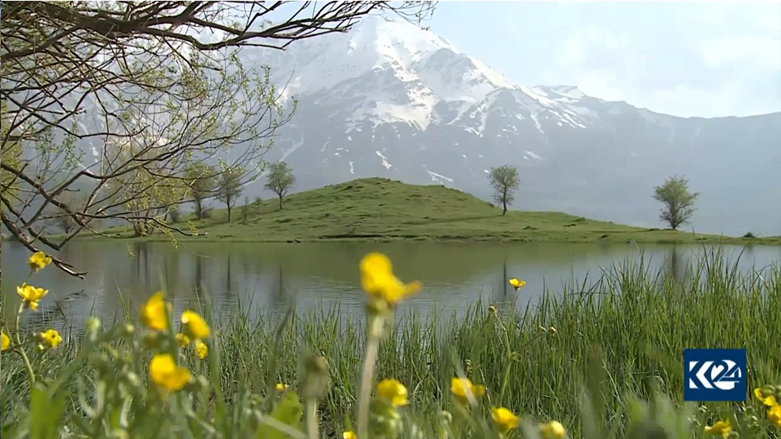 Felaw Lake in the Choman District, Kurdistan Region, May 2022. (Photo: Kurdistan 24)