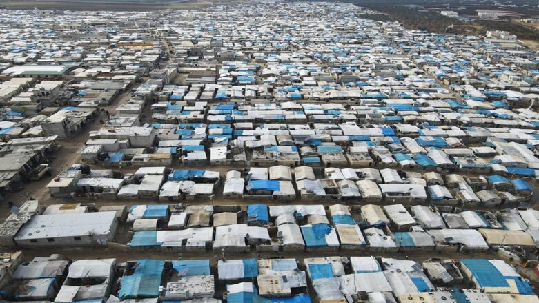 A general view of Karama camp for internally displaced Syrians, Monday, Feb. 14, 2022 by the village of Atma, Idlib province, Syria. (Photo: Omar Albam/AP)