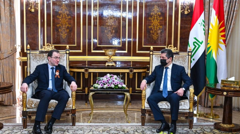 استقبال مسرور بارزانی از سفیر روسیه در عراق