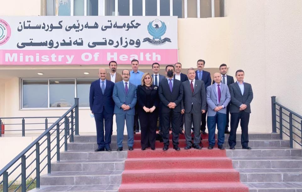 کۆبوونەوەی وەزیری تەندروستی حکومەتی هەرێمی کوردستان و بۆردی پزیشکی ئوردنی