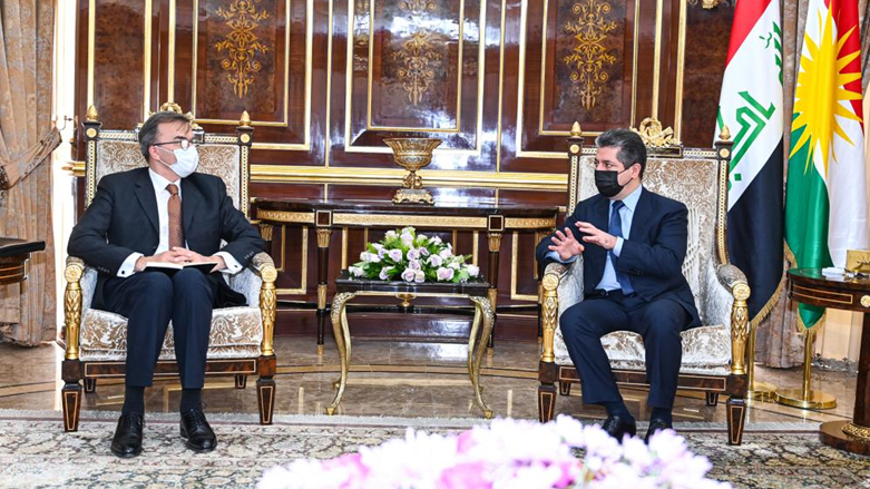 مسرور بارزاني والسفير السويسري لدى العراق