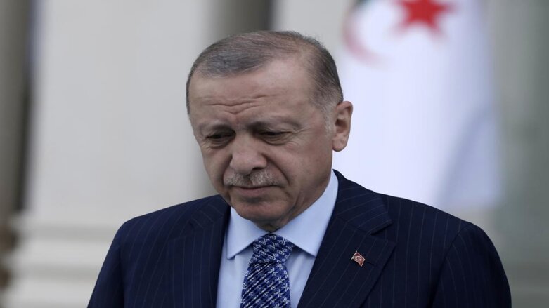 Turkish President Recep Tayyip Erdogan at the presidential palace, Ankara, May 16, 2022. Erdogan has thrown a spanner in the works of Sweden and Finland's historic decisions to seek NATO membership (Photo: Burhan Ozbilici/AP)