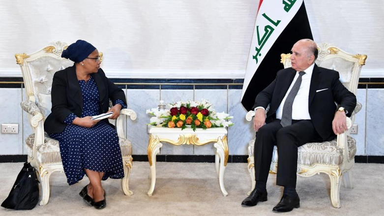 دیدار وزیر امور خارجه عراق و معاون دبیرکل سازمان ملل متحد