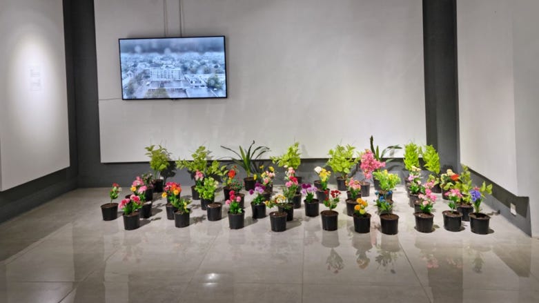 The art exhibition “Heterotopia” focuses on migration (Photo: Wladimir van Wilgenburg/Kurdistan 24)