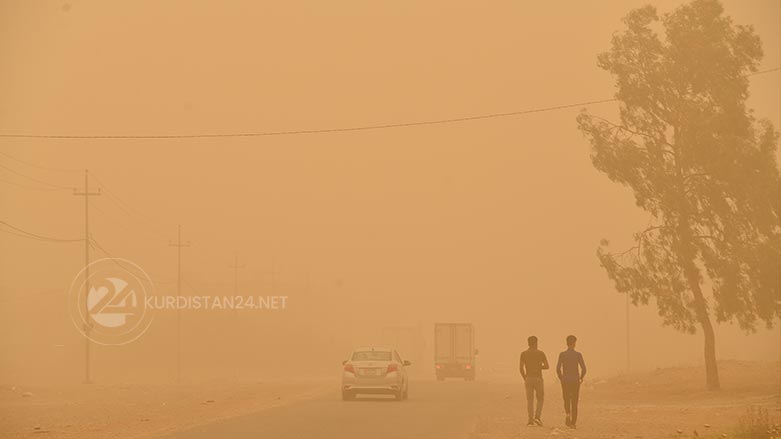 خۆڵبارینی چڕی شاری هه‌ولێر.. فۆتۆ: كوردستان24/ رێباز سیان