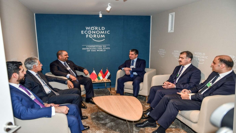 Kurdistan Region’s Delegation meets with a delegation from the Kingdom of Bahrain on the sidelines World Economic Forum. (Photo: KRG)