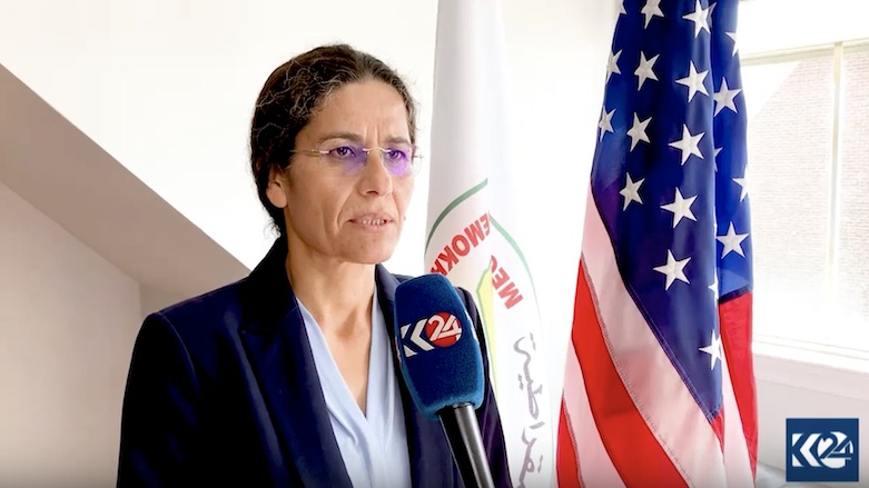 Ilham Ahmed, the president of the Executive Committee of the Syrian Democratic Council (Photo: Kurdistan 24)