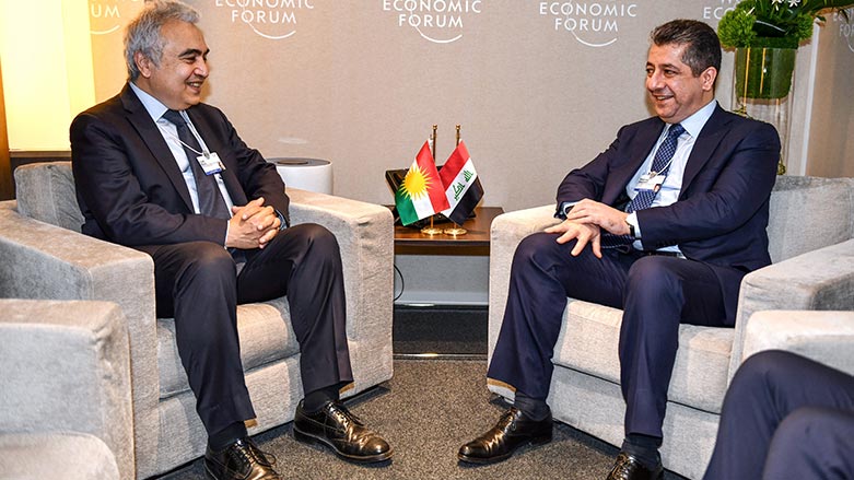 Kurdistan Region Prime Minister, Masrour Barzani (right) with the Executive Director of the International Energy Agency Fatih Birol (Photo: KRG)