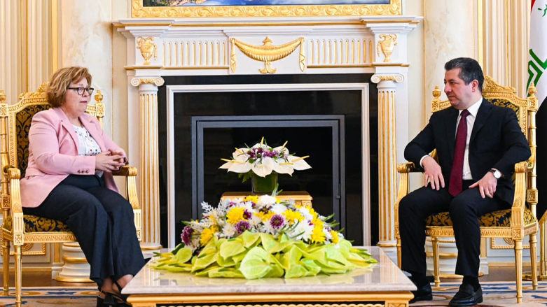 Kurdistan Region Prime Minister Masrour Barzani (right) during his meeting with US Assistant Secretary of State for Near Eastern Affairs, Barbara A. Leaf in Erbil, May 3, 2023. (Photo: KRG)