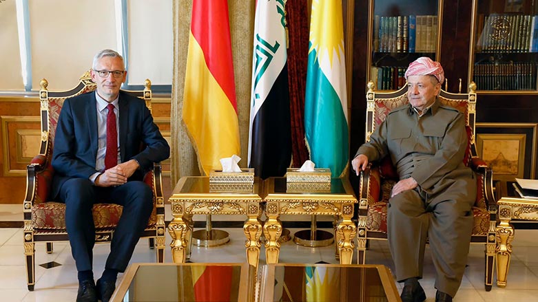 پرزیدنت بارزانی و سفیر آلمان در عراق