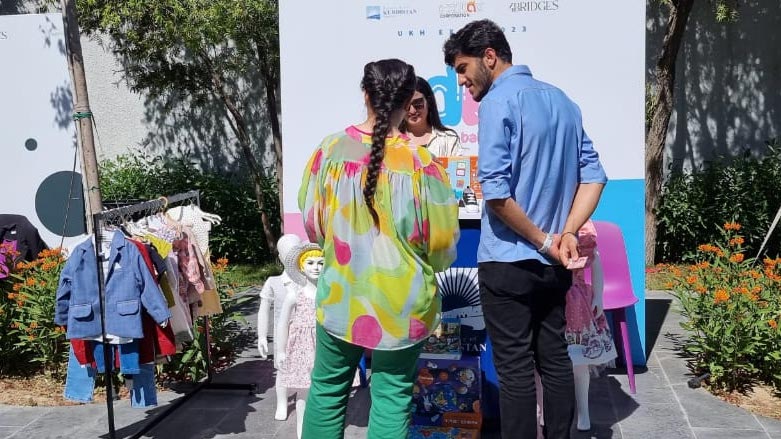 The UKH on Thursday held an expo to support local alumni (Photo: Wladimir van Wilgenburg/Kurdistan 24).
