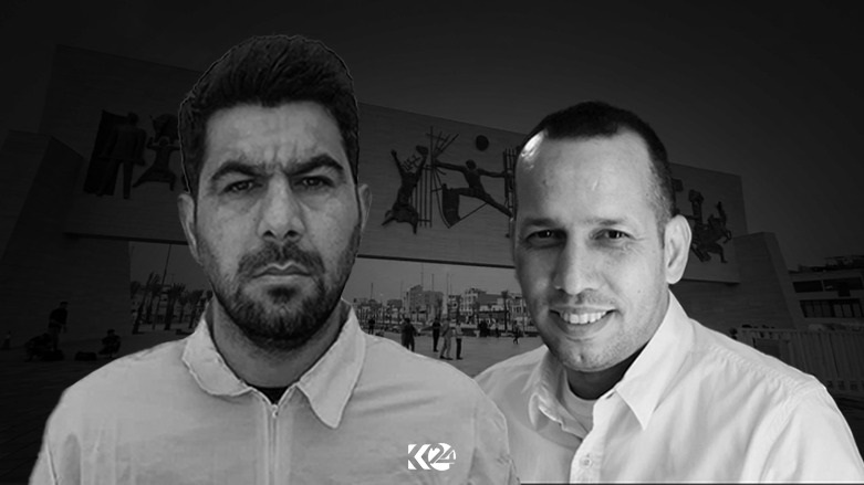 A combined photo of the slain Iraqi security expert Hisham Al-Hashimi (right) and his convicted assassin Ahmed Hamdawi Oued al-Kenani. (Photo: Designed by Kurdistan 24)