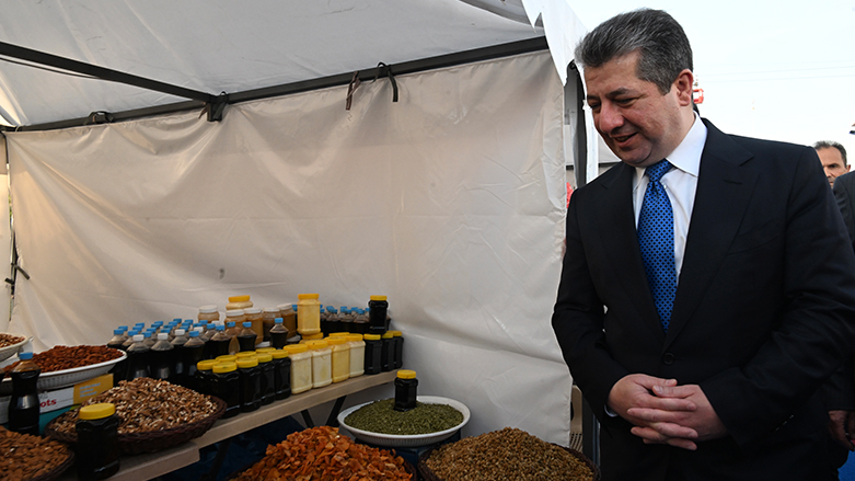 Prime Minister Masrour Barzani at the local industry exhibition in Erbil, May 10, 2023. (Photo: KRG)