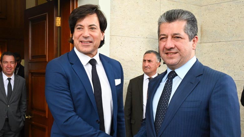 David Tafuri, President of the US-Kurdistan Business Council, met with PM Masrour Barzani on Tuesday (Photo: KRG)