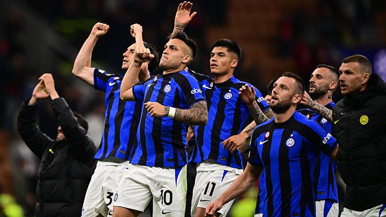 Inter'li oyuncuların galibiyet sevinci (Foto: AFP)