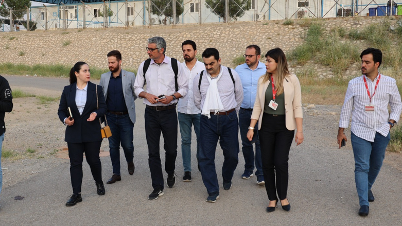 Governor Marios Kaleas, of the Greek Asylum Agency, recently visited the Kurdistan region, including IDP camps in the region (Photo: Greek Consulate General)
