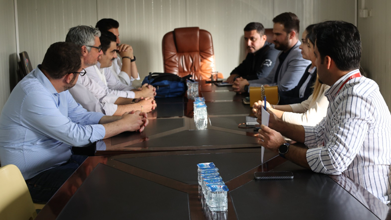 Governor Marios Kaleas recently visited IDP camps in the Duhok province (Photo: Greek Consulate General)
