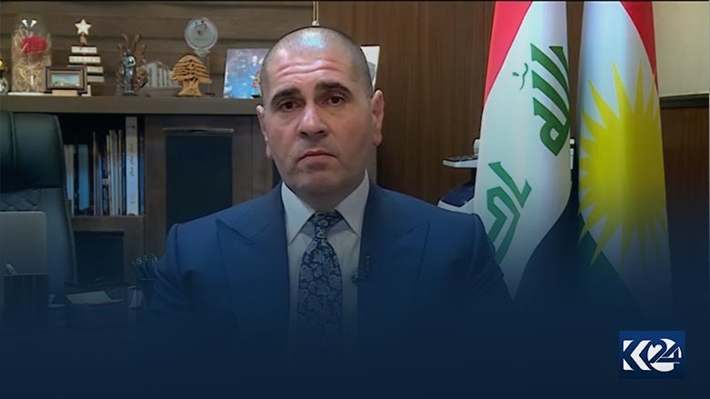 Khaleed Albert, director of Christian affairs at the Ministry of Endowments and Religious Affairs of the KRG, speaking to Kurdistan 24, May 16, 2023. (Photo: Kurdistan 24)