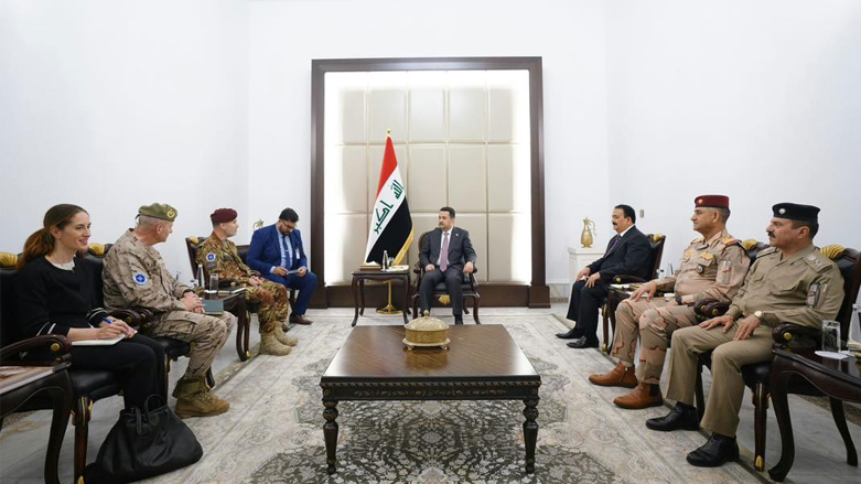 السوداني يستقبل القائد الجديد لبعثة حلف الناتو في العراق