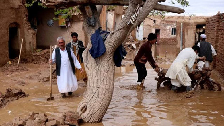 دیمەنێکی لافاوەکە لە ئەڤغانستان
