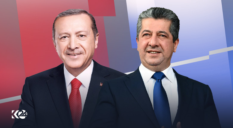پیام تبریک مسرور بارزانی، نخست وزیر اقلیم کوردستان به رجب طیب اردوغان، رئیس جمهور ترکیه