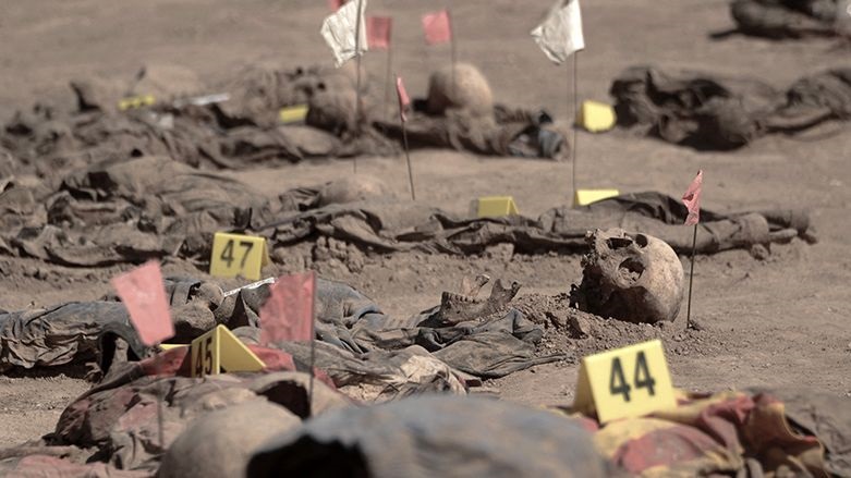 The mass graves including Badush were discovered about three and a half years after the defeat of ISIS. (Photo: Zaid Al-Obaidi/AFP)