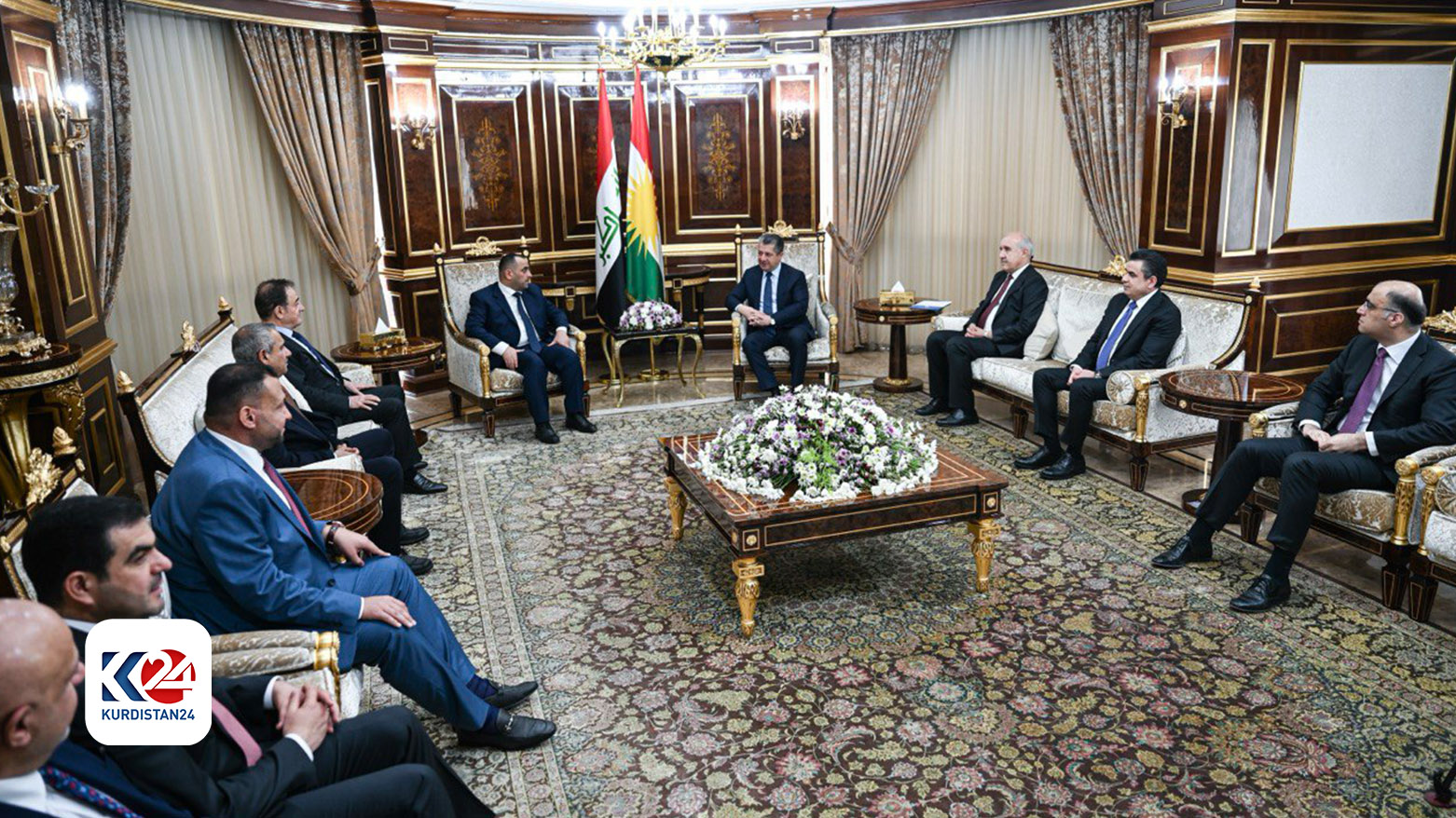 Başbakan Barzani, Irak Elektrik Bakanı ve beraberindeki heyeti kabul etti