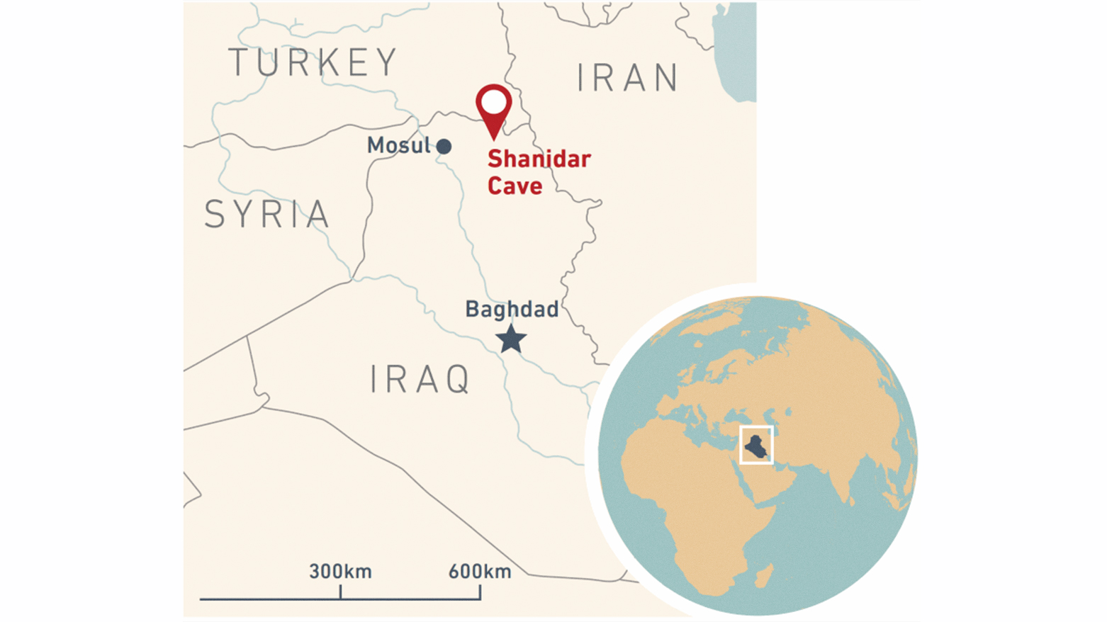 Shanidar Cave locator. (Photo: Aramco)
