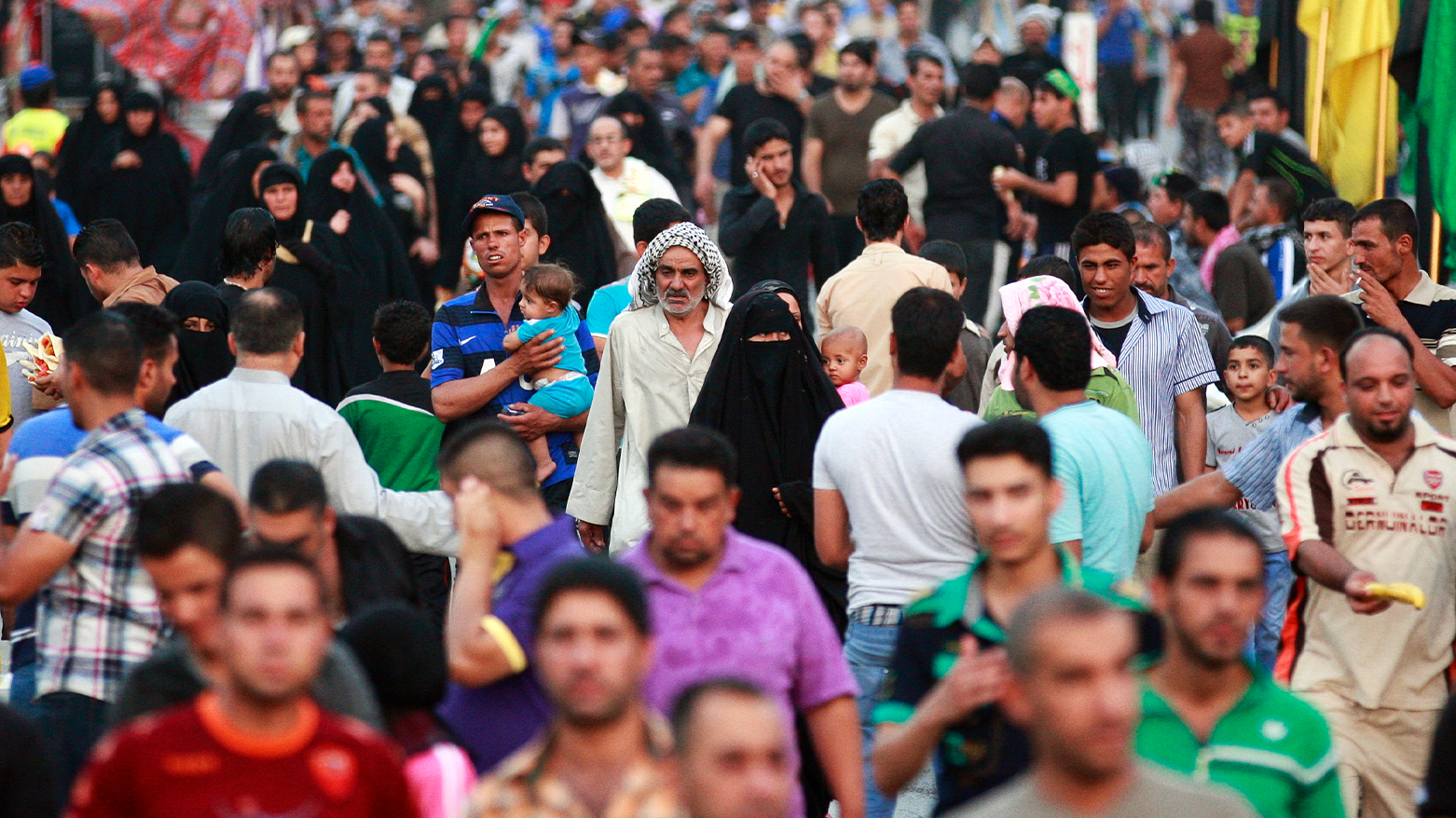 The district of Kazimiyah, in Baghdad, Iraq, Thursday, June 14, 2012. (AP Photo/Hadi Mizban)