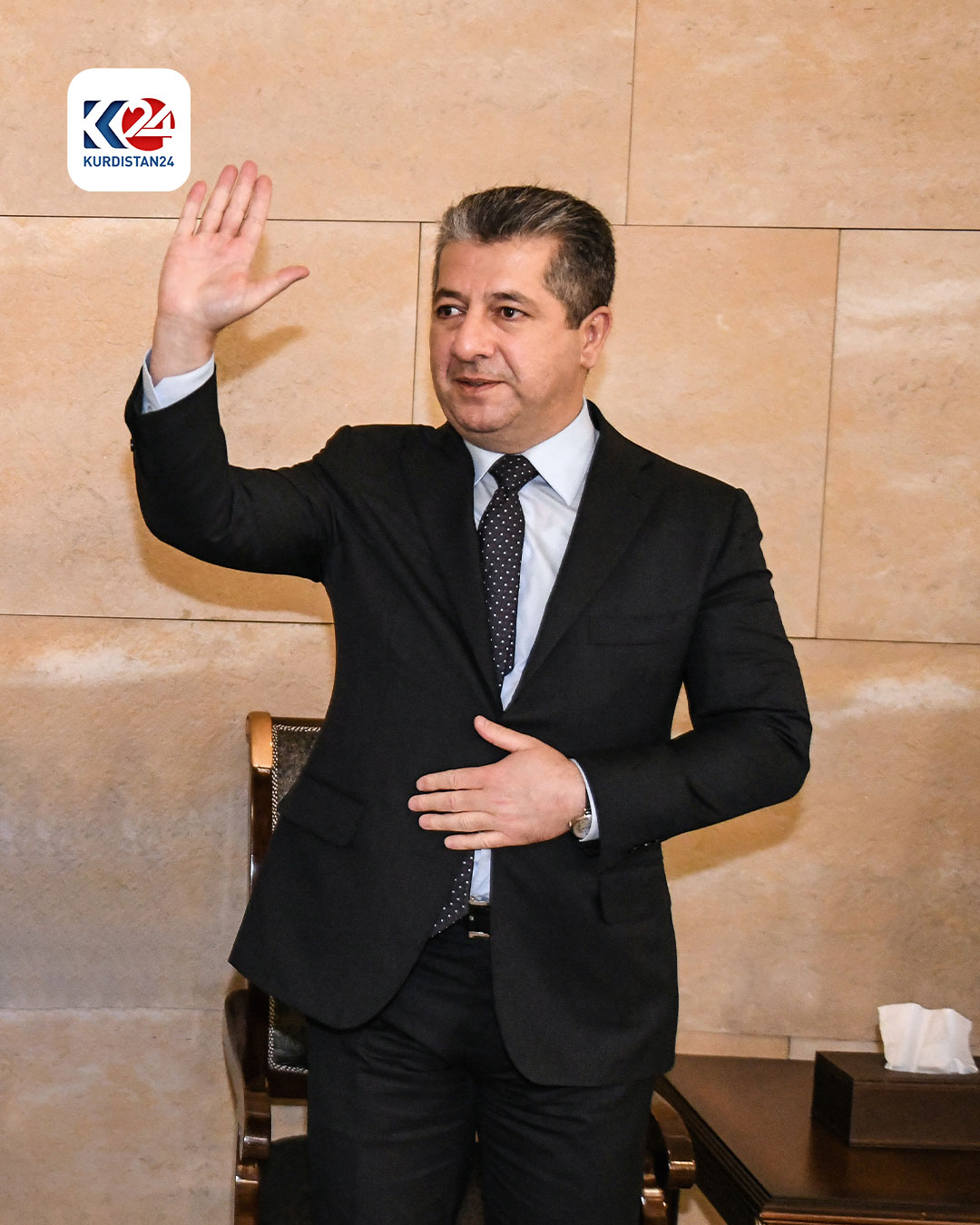 سەرۆکوەزیران مەسرور بارزانی بەشداریی لە پرسەی هاوژینی فوئاد حوسێن کرد