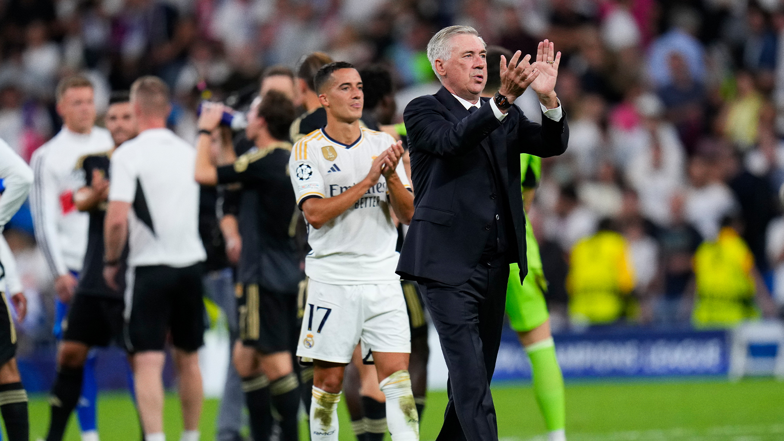 Carlo Ancelotti after a match. (Photo: AP)