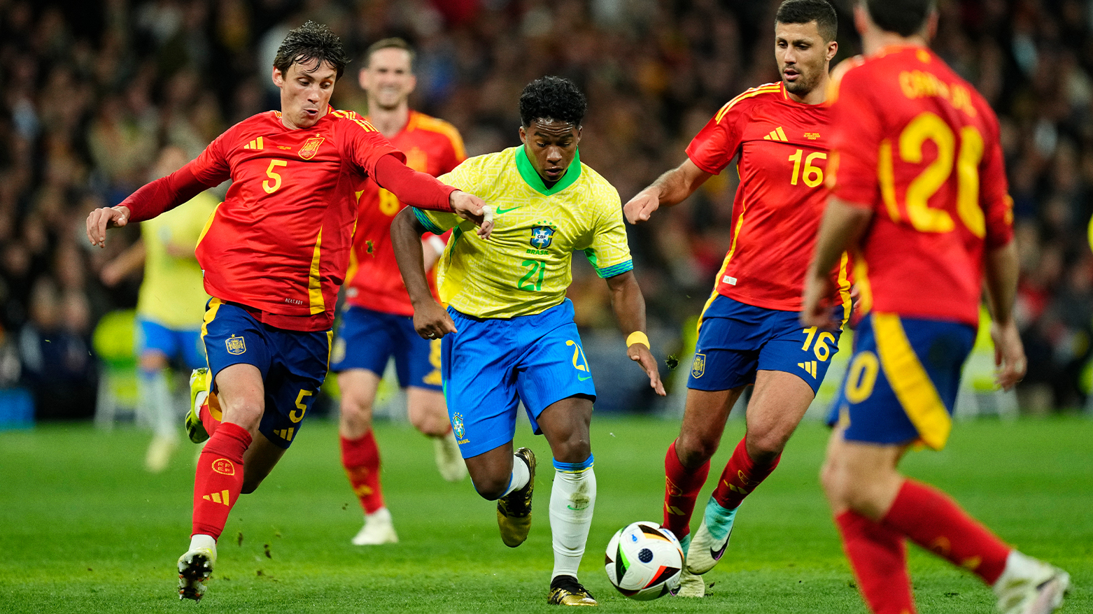 Brazil's Endrick and future player of Los Blancos. (Photo: AP)