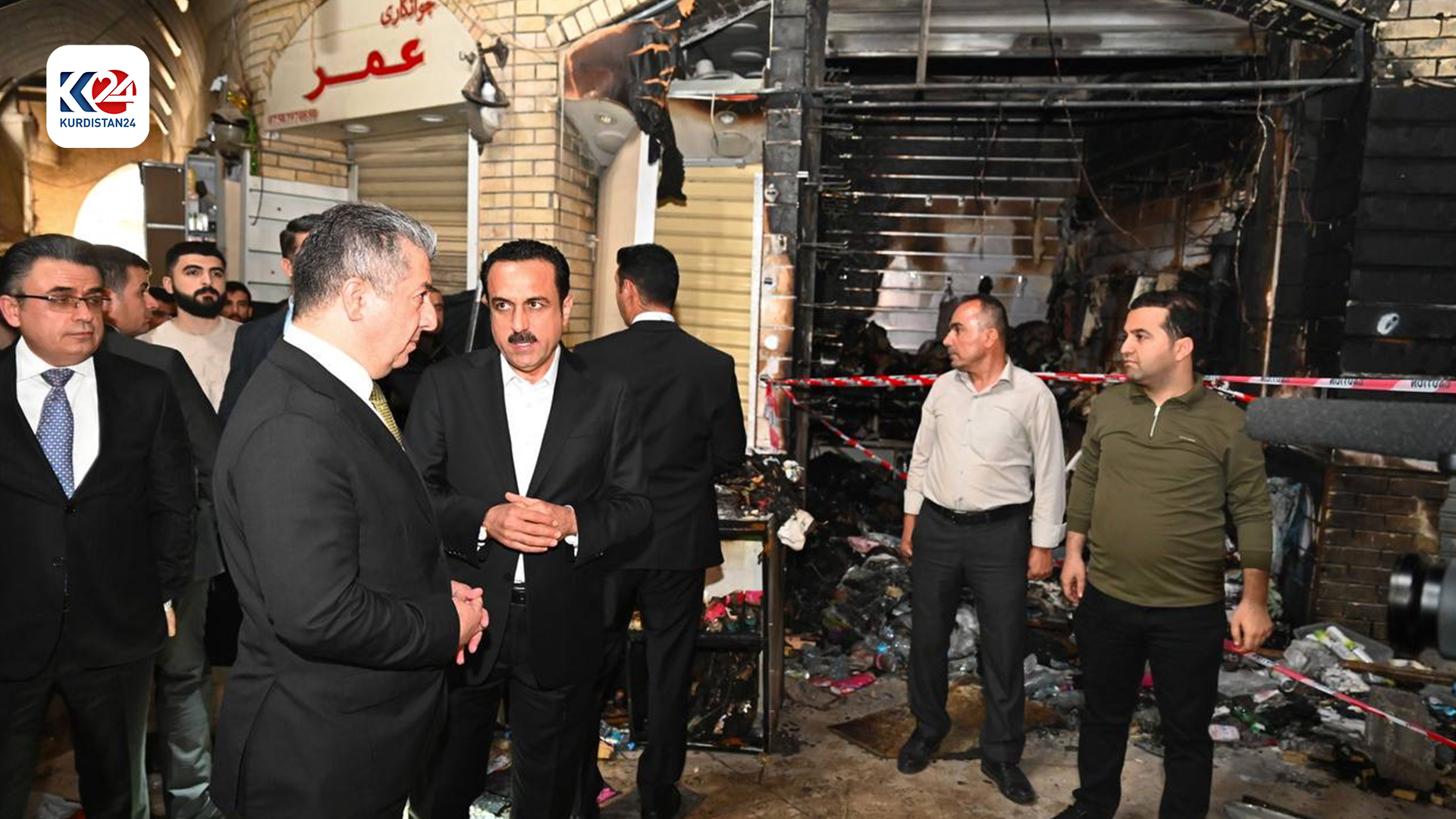 Kurdistan Region Prime Minister Masrour Barzani at the Qaysari Bazaar, May 6, 2024. (Photo: KRG)
